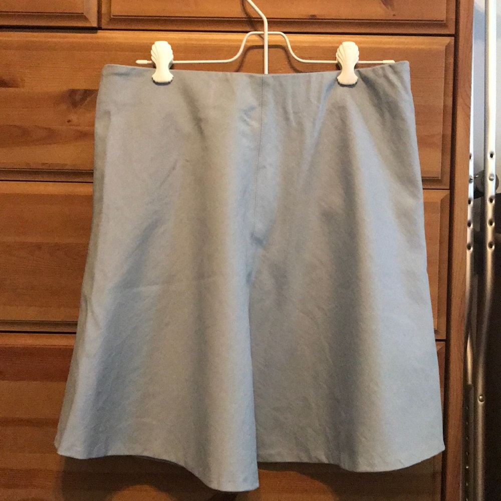 Loft Flounce Skirt - Size M, Light blue/grey